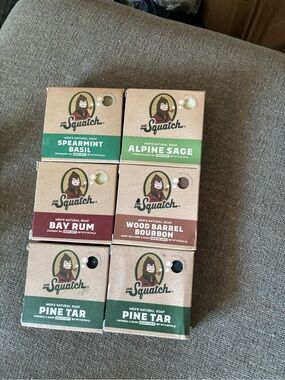 Dr. Squatch Men’s Natural Soap - Assorted Scents (Green and Brown Packaging)
